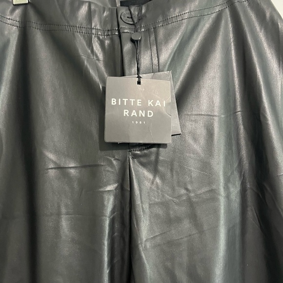 Bitte Kai Rand Faux Leather Pants (S) - Picture 2 of 11